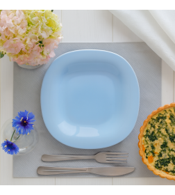 Тарелка мелкая стеклокерамическая "Carine light blue" 27 см