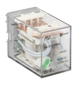 Реле промежуточное RPA 22/4 5A 220В DC EKF AVERES