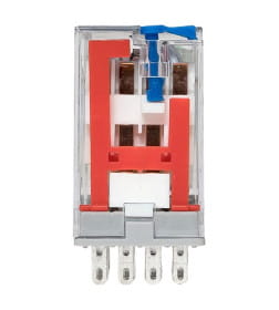 Реле промежуточное с кнопкой и мех. Индикацией RPAt 22/4 5A 220В DC EKF AVERES