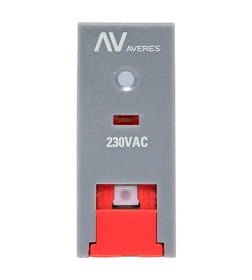 Реле промежуточное с кнопкой и мех. индикацией RPAt 22/2 8A 230В AC EKF AVERES