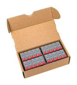 Реле промежуточное с кнопкой и мех. индикацией RPAt 22/2 8A 230В AC EKF AVERES