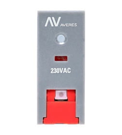 Реле промежуточное с кнопкой и мех. Индикацией RPAt 25/1 12A 230В AC EKF AVERES