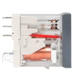 Реле промежуточное с кнопкой и мех. Индикацией RPAt 25/1 12A 230В AC EKF AVERES