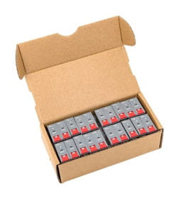 Реле промежуточное с кнопкой и мех. Индикацией RPAt 25/1 12A 230В AC EKF AVERES