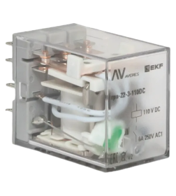 Реле промежуточное RPA 22/3 6A 110В DC EKF AVERES
