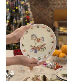 Тарелка мелкая 200 мм "Магия праздника" универсал 5С1375Ф34