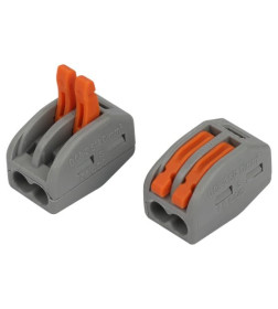 Клемма универсальная 222-412 с рычагами 2-проводная 0.08-2.5/4 мм2 (упаковка 100 шт.) ЭРА NO-225-345