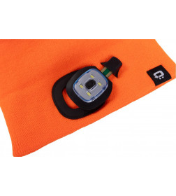 Шапка OTTO с LED подсветкой оранжевая HOEGERT