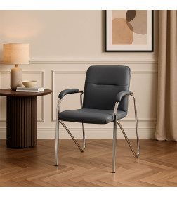 Кресло SAMBA AKS-1 Pegasso светло-серый мягкие подлокотники