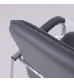 Кресло SAMBA AKS-1 Pegasso светло-серый мягкие подлокотники