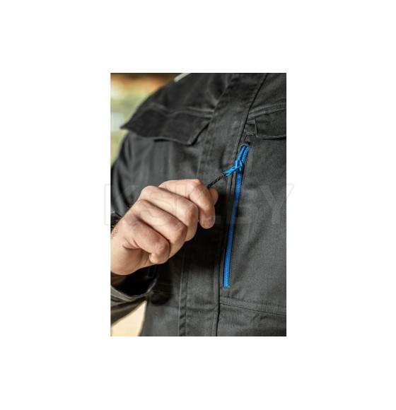 Куртка REETZ рабочая эластичная черная размер: 3XL (58) HOEGERT (HT5K823-3XL) 