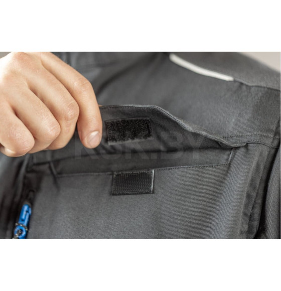 Куртка REETZ рабочая эластичная черная размер: 3XL (58) HOEGERT (HT5K823-3XL) 