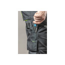 Полукомбинезон рабочий эластичный черный размер: L (52) HOEGERT (HT5K824-L) 