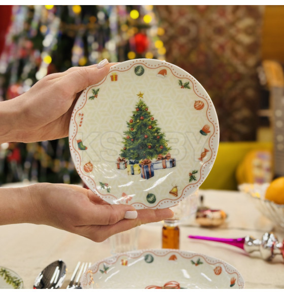 Тарелка мелкая 175 мм "Магия праздника" универсал 5С1376Ф34 (5С1376Ф34) 