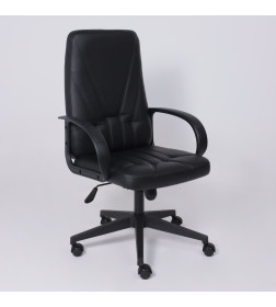 Кресло поворотное МЕНЕДЖЕР PL экокожа Pegasso черный