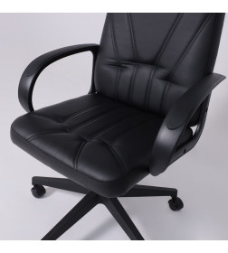 Кресло поворотное МЕНЕДЖЕР PL экокожа Pegasso черный