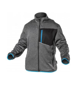 Толстовка NISTER серый меланж/синий размер 2XL (56) HOEGERT