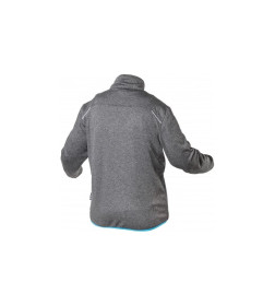 Толстовка NISTER серый меланж/синий размер 2XL (56) HOEGERT