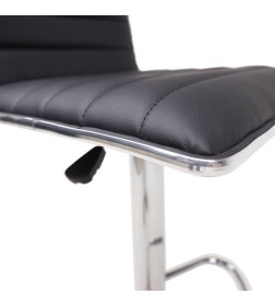 Стул барный DARSY экокожа черный/хром