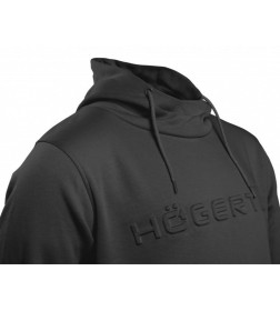 Толстовка спортивная с капюшоном черная 2XL (56) HOEGERT