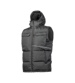 Жилет BORGER утепленный с капюшоном черный S (48) HOEGERT 