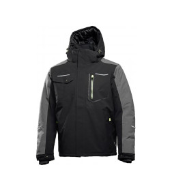 Куртка AMOS yтепленная с капюшоном черная 3XL (58) HOEGERT