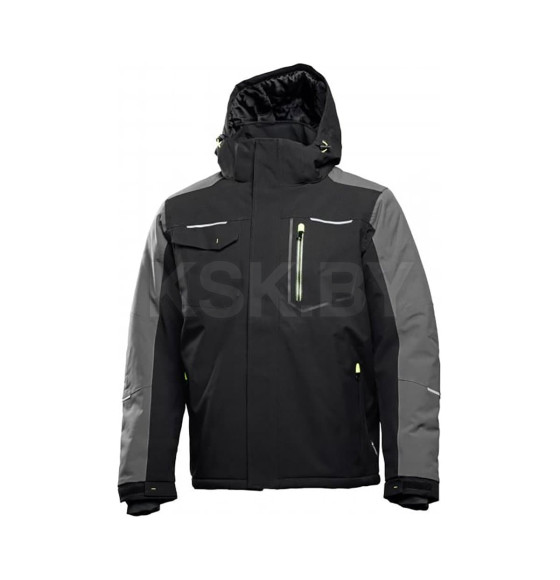 Куртка AMOS yтепленная с капюшоном черная XL (54) HOEGERT (HT5K923-XL) 