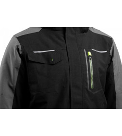 Куртка AMOS yтепленная с капюшоном черная 3XL (58) HOEGERT