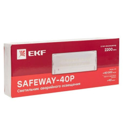 Светильник аварийного освещения SAFEWAY-40P пост. действия LED EKF Proxima
