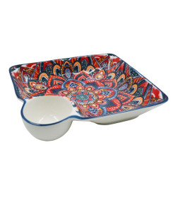 Блюдо "Восточная сказка" 490 мл, 17,5*16 см, 7,5" бгк7,5-8205 фарфор Lavenir