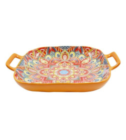 Блюдо "Солнце востока" 420 мл, 22*17,5 см, 9" бгк9-7104 фарфор Lavenir