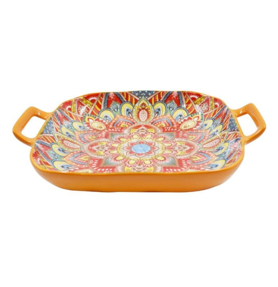 Блюдо "Солнце востока" 420 мл, 22*17,5 см, 9" бгк9-7104 фарфор Lavenir (114123) 