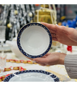 Салатник 360 см3 "Вечерний звон, кобальт/золото" идиллия 0С1758Ф34