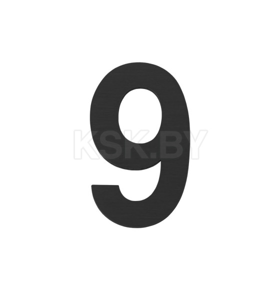 Цифра "9" самоклеящаяся Fuaro SS304 (50х30мм) BL черный (46975) 
