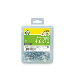 Саморез кровельный 4,8х70 PT1. RAL 9003 (белый сигнальный), в пласт. контейнере (упак/30шт)