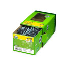 Саморез кровельный с резин. прокл. 4.8х70, сверло PT1, RAL 7024 (серый графит) в коробке с окном  (упак/100шт) (BW000171) 