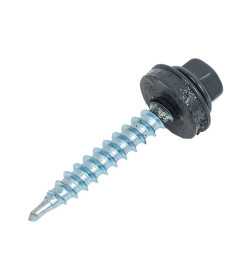 Саморез кровельный с резин. прокл. 4,8х35  PT1. RAL 7016 (антрацитово-серый) DAXMER (уп/250 шт)