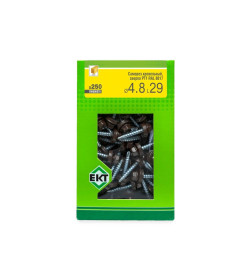 Саморез кровельный с резин. прокл. 4.8х29, сверло PT1, RAL 8017 (темно-коричневый) в коробке с окном (упак/250шт)