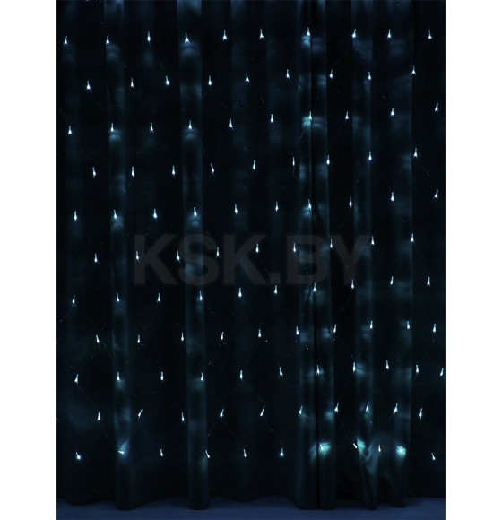 Гирлянда светодиодная "Сетка" 3х2м ГС-0001 8-режимов холодный белый  (ГС-0001) 