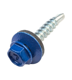 Саморез кровельный 4,8х29 PT1. RAL 5005 (насыщенный синий), в пласт. контейнере (упак/50шт)