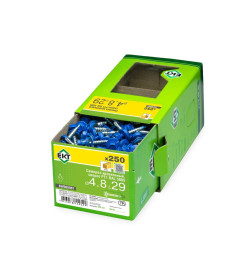 Саморез кровельный с резин. прокл. 4.8х29 сверло PT1, RAL 5005, в коробке с окном, ЕКТ (упак/250шт)