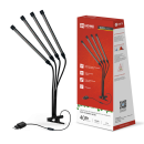 Светильник настольный на прищепке светодиодный СНП-Т2-ФИТО 4П40 красно-синий 40Вт 4 плафона, пульт на шнуре IN HOME (4690612053554) 