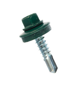 Саморез кровельный 4,8х29 PT1. RAL 6005 (тёмно-зелёный), в пласт. контейнере (упак/50шт)