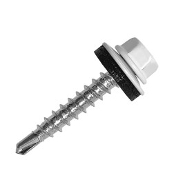 Саморез кровельный с резин. прокл. 4,8х29 PT1. RAL 9003 (белый сигнальный) DAXMER (уп/250 шт)