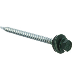 Саморез кровельный с резин. прокл. 4,8х70  PT1. RAL 6005 (темно-зеленый) DAXMER  (уп/100 шт)