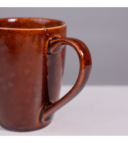 Кружка OPALUS фарфор каштановый 300мл