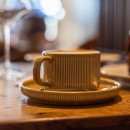 Набор чайный SRTIA фарфор пшеничный кружка 200мл + блюдце (119878) 