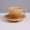 Набор чайный OPALUS фарфор пшеничный кружка 200мл + блюдце (119890) 