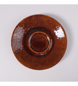 Набор чайный OPALUS фарфор каштановый кружка 200мл + блюдце