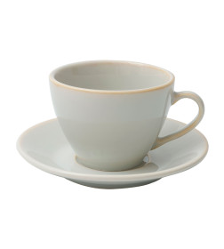 Набор чайный OPALUS фарфор айвори кружка 200мл + блюдце